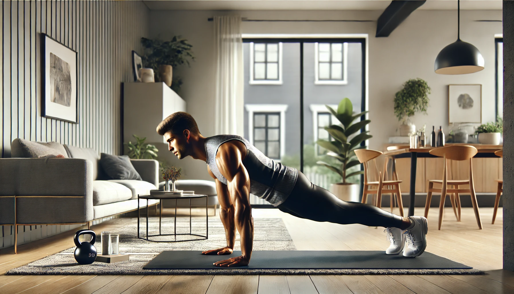 Treino de Calistenia para Definir o Corpo em Casa, flexão de solo