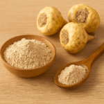 Maca Peruana: imagem da maca peruana em pó.