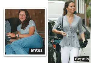 Antes e depois Kate Middleton