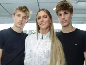 Fernanda lima e 2 filhos