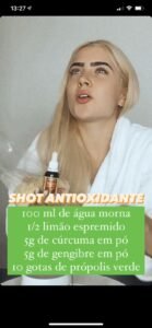 A dieta de Jade Picon: Shot da Imunidade.