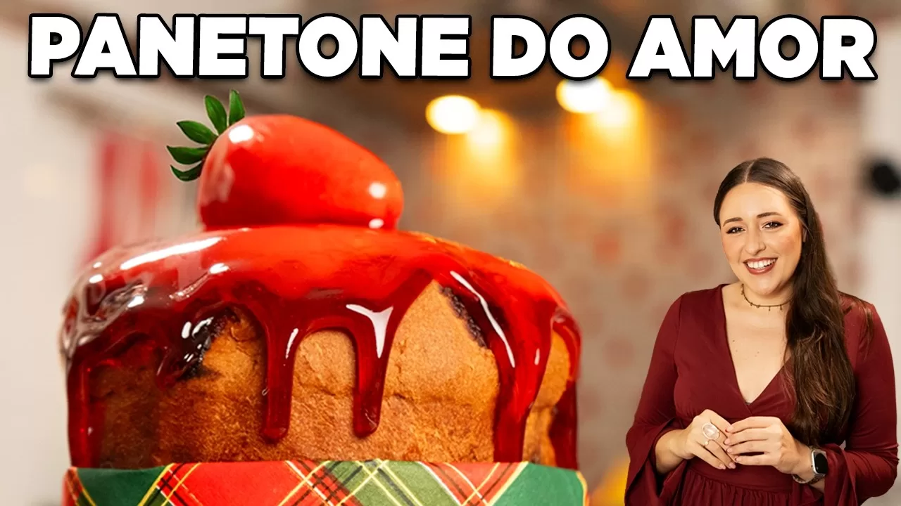 chocotone de morango