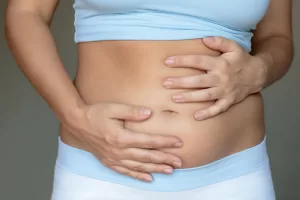 barriga inchada apos comer